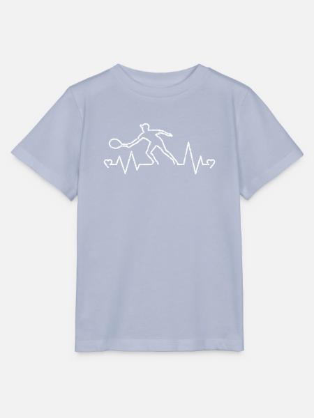 Herzfrequenz-Tennisspielerherzen Design - Stanley/Stella Kinder T-Shirt MINI CREATOR - Lavendel-Violett