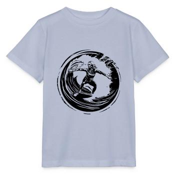 Surfer Silhouette - Stanley/Stella Kinder T-Shirt MINI CREATOR  - Lavendel-Violett - Vorne - Braiden (125cm)