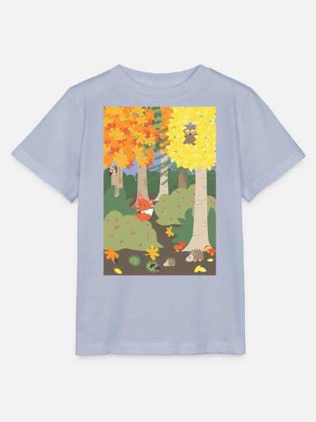 Herbst im Wald - Stanley/Stella Kinder T-Shirt MINI CREATOR - Lavendel-Violett