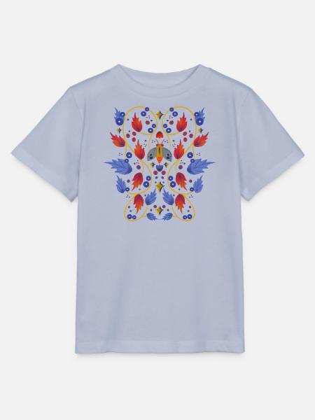 Blumen mit Motte - Stanley/Stella Kinder T-Shirt MINI CREATOR - Lavendel-Violett