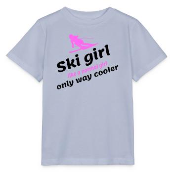Fille de ski - T-shirt bio MINI CREATOR Stanley/Stella Enfant - lavande-violet - Devant - Braiden (125cm)