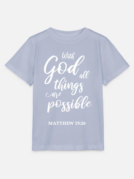 Christliches Bibel Zitat - Stanley/Stella Kinder T-Shirt MINI CREATOR - Lavendel-Violett