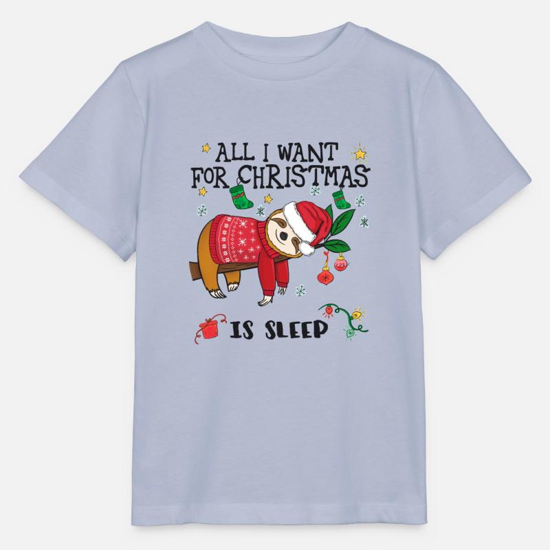 Faultier mit Weihnachtspullover - Stanley/Stella Kinder T-Shirt MINI CREATOR  - Lavendel-Violett