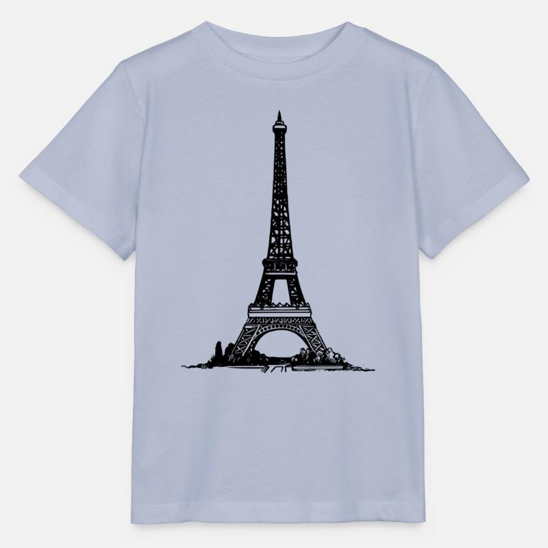 tour Eiffel - T-shirt bio MINI CREATOR Stanley/Stella Enfant - lavande-violet
