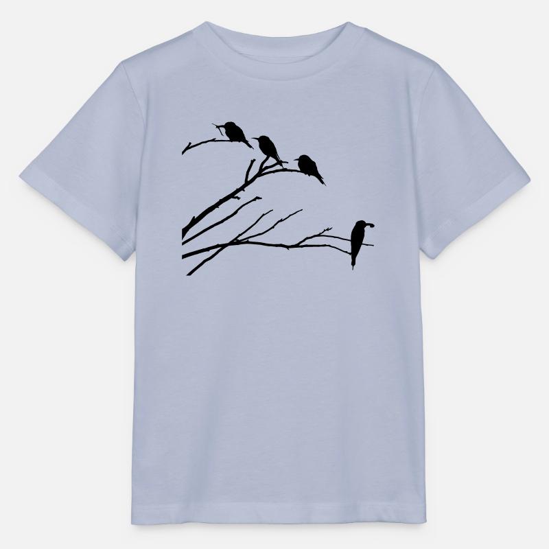 Vögel auf Ast - Stanley/Stella Kinder T-Shirt MINI CREATOR - Lavendel-Violett