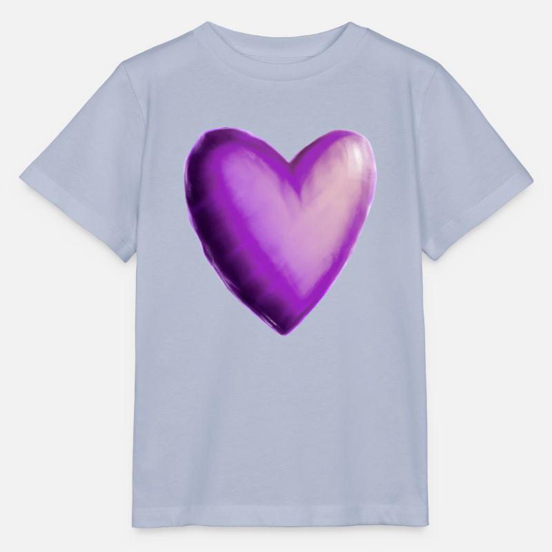 Herz lila violett Geschenkidee - Stanley/Stella Kinder T-Shirt MINI CREATOR  - Lavendel-Violett