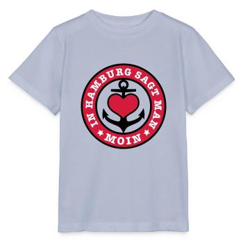 In Hamburg they say MOIN / anchor / Low German - Stanley/Stella MINI CREATOR Kids’ T-Shirt - lavender-violet - Front - Braiden (125cm)