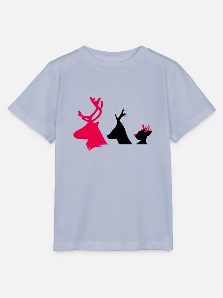 Weihnachtliche Hirschköpfe - Stanley/Stella Kinder T-Shirt MINI CREATOR - Lavendel-Violett