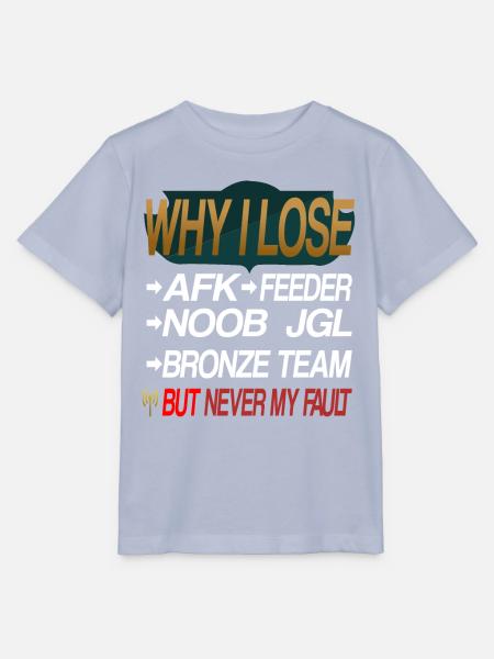 LOL WHY I LOSE - Stanley/Stella Kinder T-Shirt MINI CREATOR - Lavendel-Violett