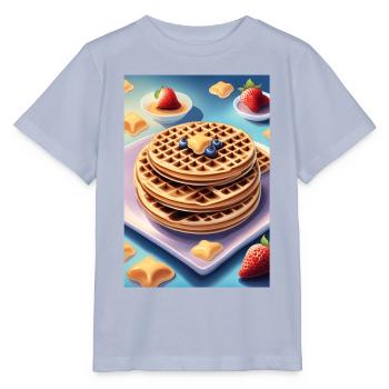 Großer Haufen Pfannkuchen - Stanley/Stella Kinder T-Shirt MINI CREATOR  - Lavendel-Violett - Vorne - Braiden (125cm)