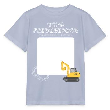 Kindergartenkind Bagger Kita Freundebuch Jungen - Stanley/Stella Kinder T-Shirt MINI CREATOR  - Lavendel-Violett - Vorne - Braiden (125cm)