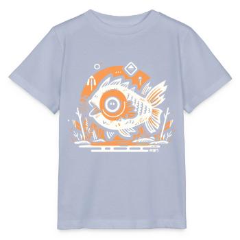 Funny Fish - Stanley/Stella MINI CREATOR Kids’ T-Shirt - lavender-violet - Front - Braiden (125cm)