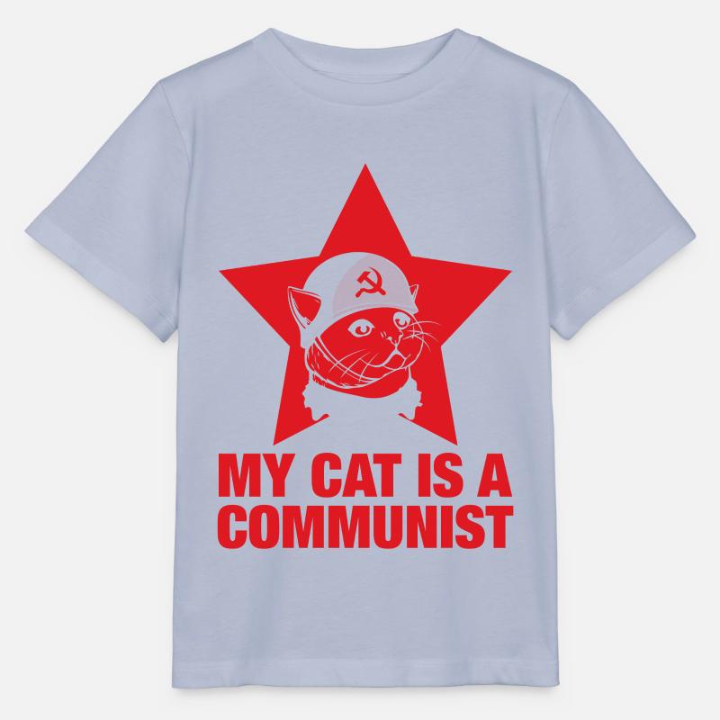 Mon chat est un communiste - T-shirt bio MINI CREATOR Stanley/Stella Enfant - lavande-violet