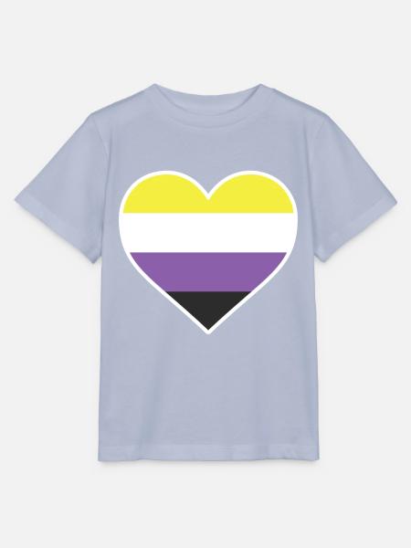 LGBT-Herz - LGBTQIA Non Binary - Stanley/Stella Kinder T-Shirt MINI CREATOR - Lavendel-Violett