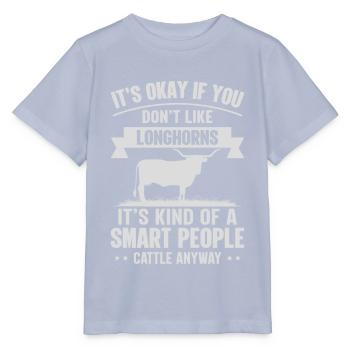 Smart People - Cow Longhorns - Stanley/Stella MINI CREATOR Kids’ T-Shirt - lavender-violet - Front - Braiden (125cm)