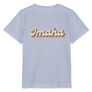 Nostalgisch 70er USA Stadt - Vintage Omaha - Stanley/Stella Kinder T-Shirt MINI CREATOR  - Lavendel-Violett - Vorne - Braiden (125cm)