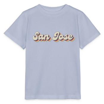 Nostalgisch 70er USA Stadt - Vintage San Jose - Stanley/Stella Kinder T-Shirt MINI CREATOR  - Lavendel-Violett - Vorne - Braiden (125cm)