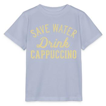 Économisez de l’eau boire du cappuccino - T-shirt bio MINI CREATOR Stanley/Stella Enfant - lavande-violet - Devant - Braiden (125cm)
