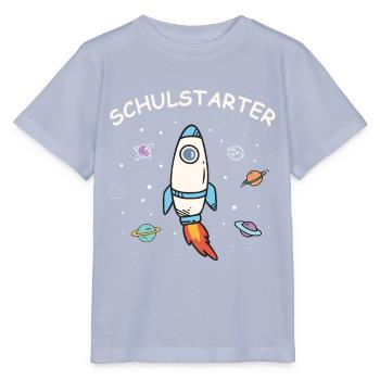 Schulstarter Rakete Einschulung Erstklässler - Stanley/Stella Kinder T-Shirt MINI CREATOR  - Lavendel-Violett - Vorne - Braiden (125cm)