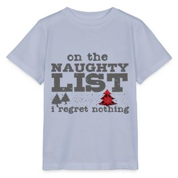 On the Naughty List - Design Christmas - Stanley/Stella MINI CREATOR Kids’ T-Shirt - lavender-violet - Front - Braiden (125cm)