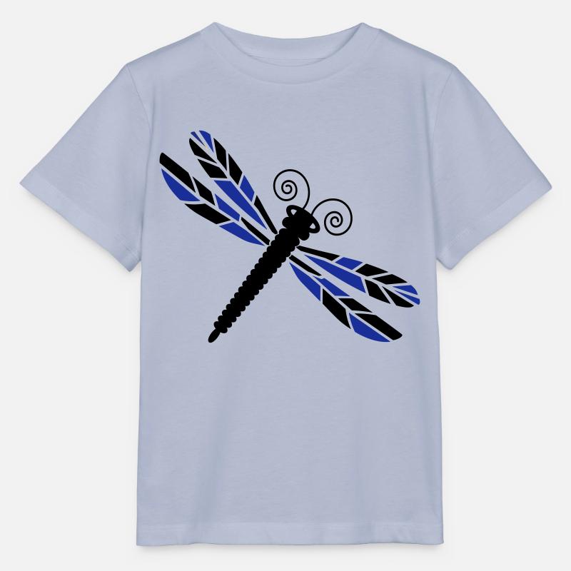 Mosaïque de libellule - T-shirt bio MINI CREATOR Stanley/Stella Enfant - lavande-violet