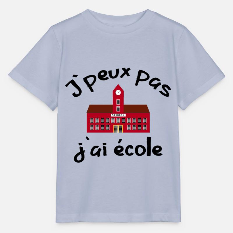 J peux pas, j'ai école - T-shirt bio MINI CREATOR Stanley/Stella Enfant - lavande-violet