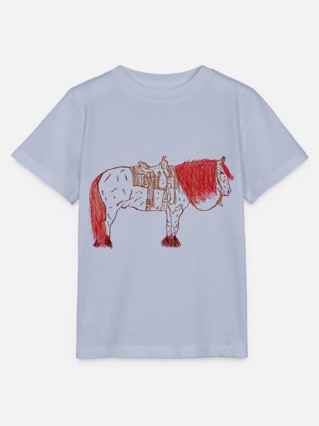 Pferd mit Sattel - Stanley/Stella Kinder T-Shirt MINI CREATOR - Lavendel-Violett