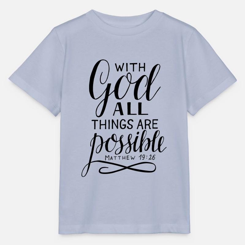 With God - Stanley/Stella Kinder T-Shirt MINI CREATOR  - Lavendel-Violett