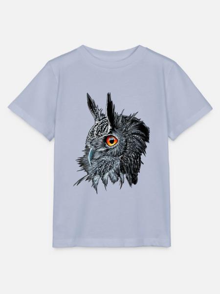 Uhu /Bubo Bubo/Eule - Stanley/Stella Kinder T-Shirt MINI CREATOR - Lavendel-Violett