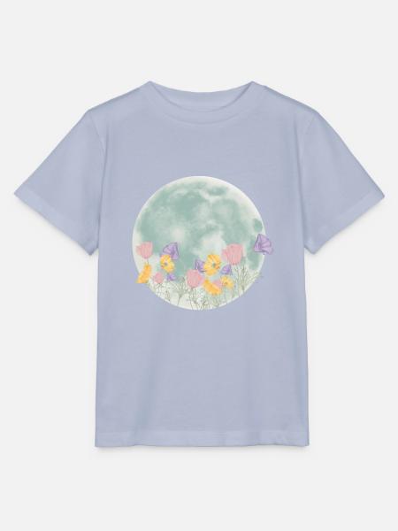 Blumiger Mond - Stanley/Stella Kinder T-Shirt MINI CREATOR  - Lavendel-Violett