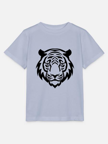 Tiger Kopf - Stanley/Stella Kinder T-Shirt MINI CREATOR - Lavendel-Violett