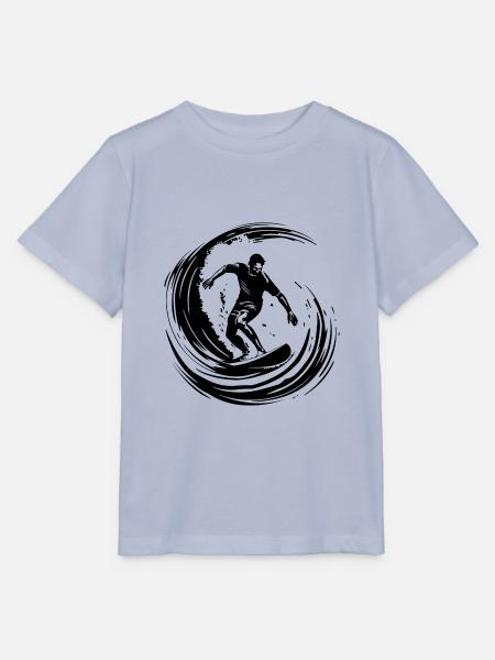 Surfer Silhouette - Stanley/Stella Kinder T-Shirt MINI CREATOR  - Lavendel-Violett