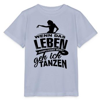 Wenn das Leben kompliziert wird geh ich tanzen - Stanley/Stella Kinder T-Shirt MINI CREATOR  - Lavendel-Violett - Vorne - Braiden (125cm)