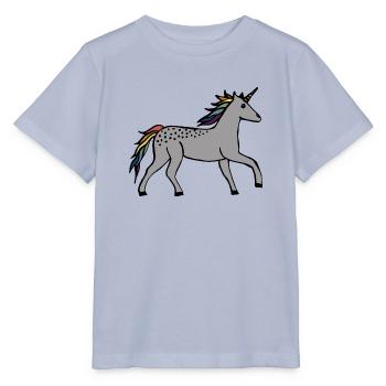 Licorne mignonne - T-shirt bio MINI CREATOR Stanley/Stella Enfant - lavande-violet - Devant - Braiden (125cm)