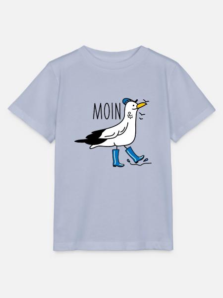 Lustige Möwe mit Gummistiefeln (b) - Stanley/Stella Kinder T-Shirt MINI CREATOR  - Lavendel-Violett