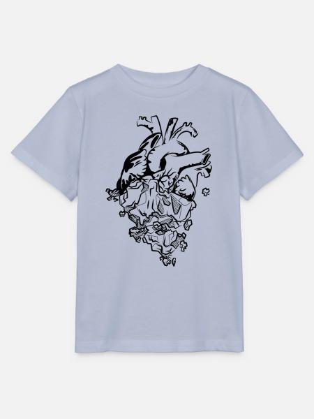 Herz aus Stein - Stanley/Stella Kinder T-Shirt MINI CREATOR - Lavendel-Violett