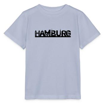 Hamburg Skyline mit Sehenswürdigkeiten - Stanley/Stella Kinder T-Shirt MINI CREATOR  - Lavendel-Violett - Vorne - Braiden (125cm)