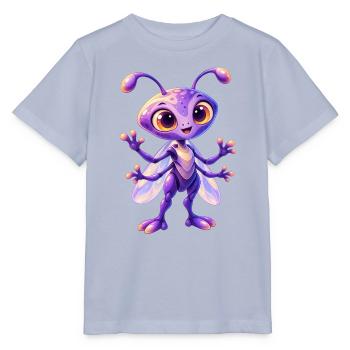 Lila Käferchen Zauberwesen - Stanley/Stella Kinder T-Shirt MINI CREATOR  - Lavendel-Violett - Vorne - Braiden (125cm)