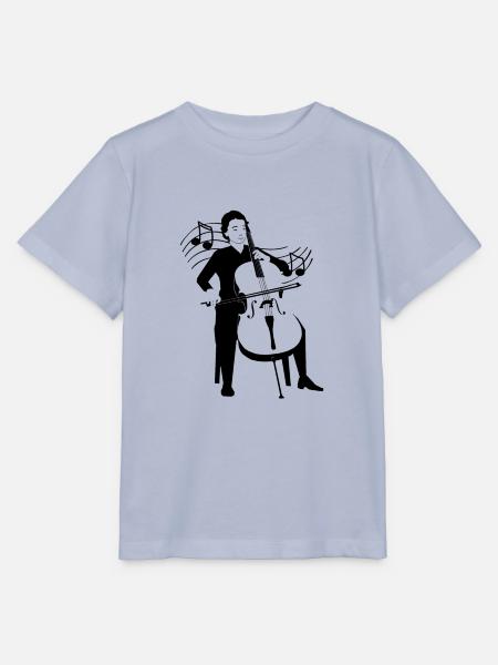 Cellist, der das klassische Cello spielt - Stanley/Stella Kinder T-Shirt MINI CREATOR - Lavendel-Violett