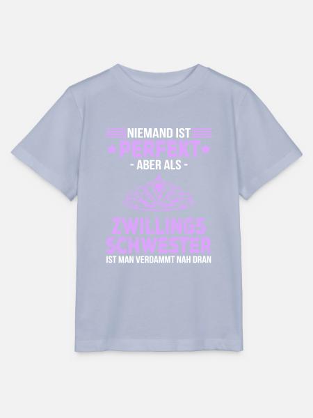 Zwillingsschwester Geschenk Zwilling Spruch lustig - Stanley/Stella Kinder T-Shirt MINI CREATOR  - Lavendel-Violett