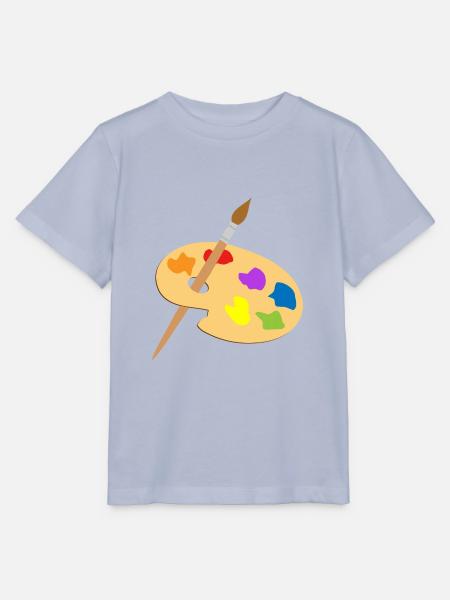 Farbpalette und Pinsel - Stanley/Stella Kinder T-Shirt MINI CREATOR - Lavendel-Violett