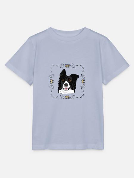 Border Collie - Stanley/Stella Kinder T-Shirt MINI CREATOR  - Lavendel-Violett