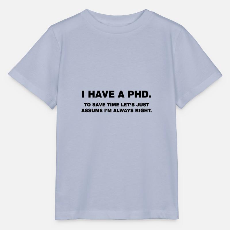 I have a phd student gift - Stanley/Stella MINI CREATOR Kids’ T-Shirt - lavender-violet