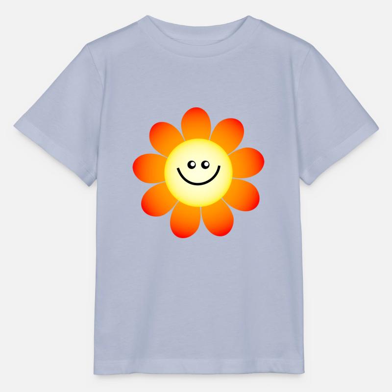 Lächelnde glückliche Gänseblümchen Blume - Stanley/Stella Kinder T-Shirt MINI CREATOR  - Lavendel-Violett