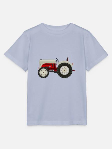 Retro Oldtimer-Traktor beige - Stanley/Stella Kinder T-Shirt MINI CREATOR  - Lavendel-Violett