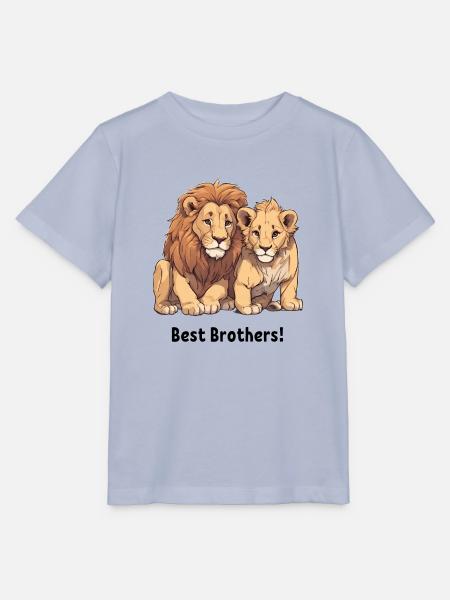 Löwen "Best Brothers" - Stanley/Stella Kinder T-Shirt MINI CREATOR - Lavendel-Violett