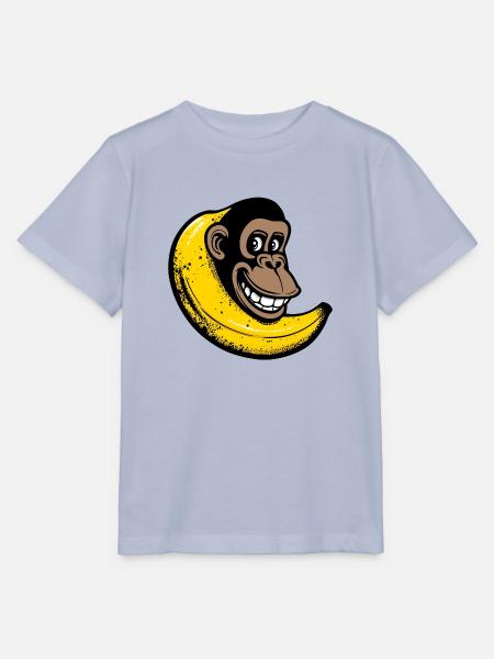 Affe fusioniert mit Banane - Stanley/Stella Kinder T-Shirt MINI CREATOR - Lavendel-Violett