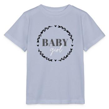 baby girl - Kreis verspielt (Herzen und Blätter) - Stanley/Stella Kinder T-Shirt MINI CREATOR  - Lavendel-Violett - Vorne - Braiden (125cm)