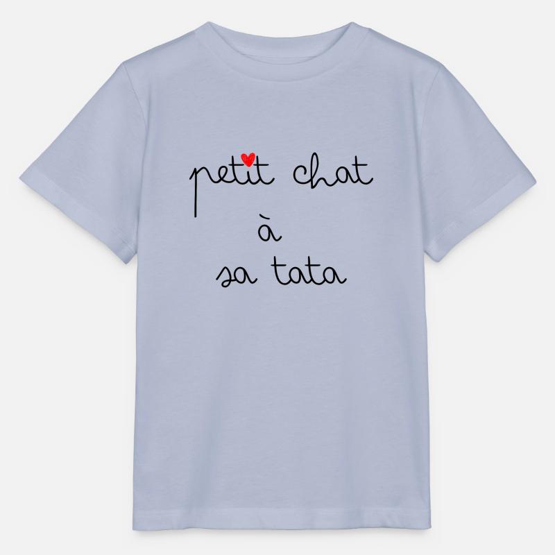 Petit chat à sa tata - T-shirt bio MINI CREATOR Stanley/Stella Enfant - lavande-violet