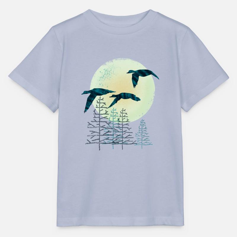 Oiseaux migrateurs - T-shirt bio MINI CREATOR Stanley/Stella Enfant - lavande-violet
